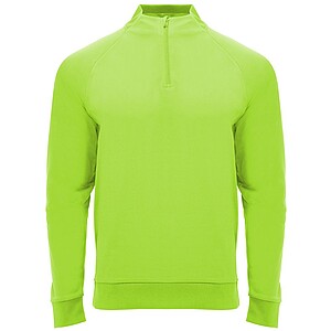 Epiro long sleeve unisex quarter zip sweatshirt, fluor green, size S