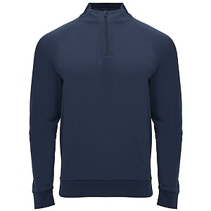 Epiro long sleeve unisex quarter zip sweatshirt, navy blue, size S