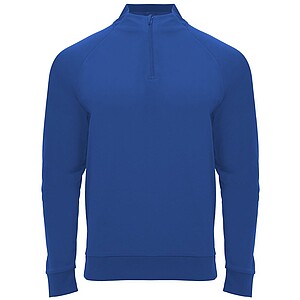 Epiro long sleeve unisex quarter zip sweatshirt, royal blue, size S
