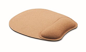 Ergonomic cork mouse mat