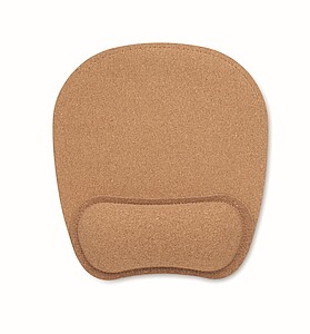 Ergonomic cork mouse mat