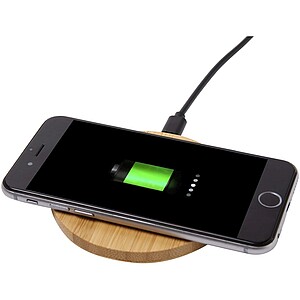 Essence 15W bamboo wireless charging pad, wood
