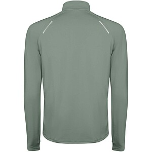 Estambul long sleeve mens half zip sweatshirt, laurel green