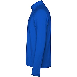 Estambul long sleeve mens half zip sweatshirt, royal blue