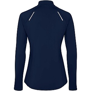 Estambul long sleeve womens half zip sweatshirt, navy