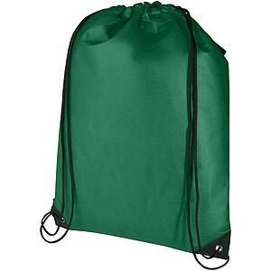 Evergreen GRS recycled non-woven drawstring bag 5L, green