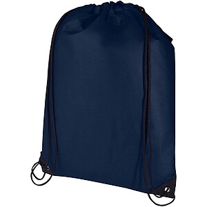 Evergreen GRS recycled non-woven drawstring bag 5L, navy
