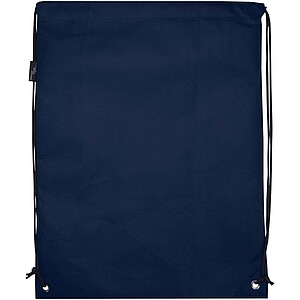 Evergreen GRS recycled non-woven drawstring bag 5L, navy