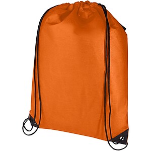 Evergreen GRS recycled non-woven drawstring bag 5L, orange