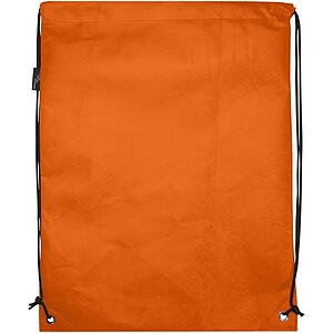 Evergreen GRS recycled non-woven drawstring bag 5L, orange