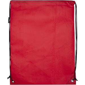 Evergreen GRS recycled non-woven drawstring bag 5L, red