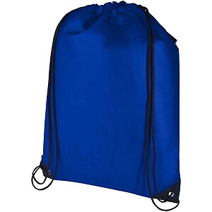 Evergreen GRS recycled non-woven drawstring bag 5L, royal blue