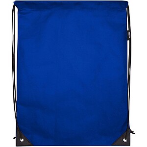 Evergreen GRS recycled non-woven drawstring bag 5L, royal blue