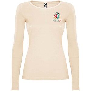 Extreme long sleeve womens t-shirt, sand