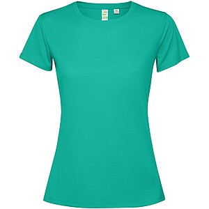 Extreme short sleeve womens t-shirt, jade green