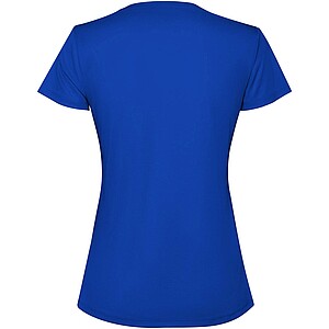 Extreme short sleeve womens t-shirt, royal blue