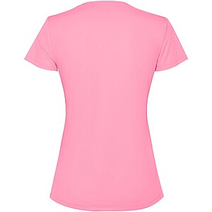 Extreme short sleeve womens t-shirt, silk pink