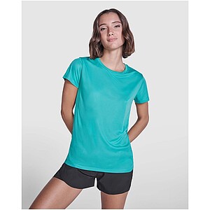 Extreme short sleeve womens t-shirt, solid black