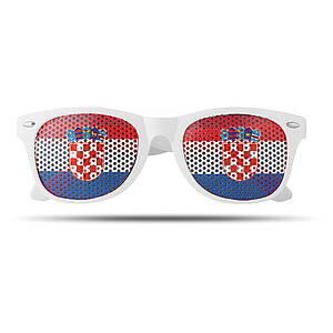 Eyewear with country flag lenses