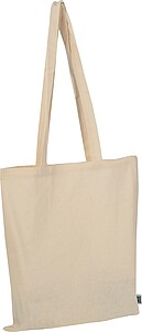 Fairtrade cotton bag, beige