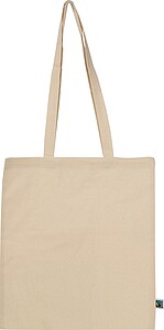 Fairtrade cotton bag, beige