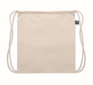Fairtrade cotton drawstring bag