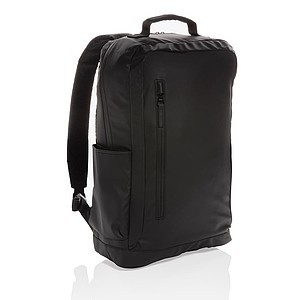 Fashion black 15.6" laptop backpack PVC free,black