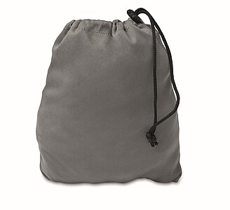 Fast inflatable travel pillow, stone grey