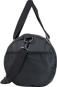 Faux leather weekender, black
