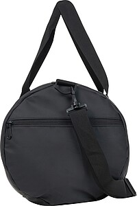 Faux leather weekender, black
