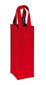 Felt bottle bag CABERNET