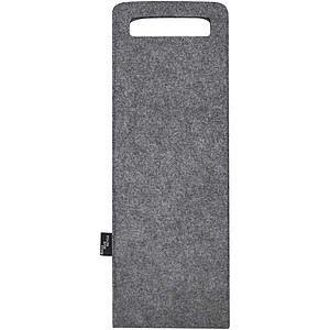Felta 75 cl GRS recycled felt wine bag, medium grey
