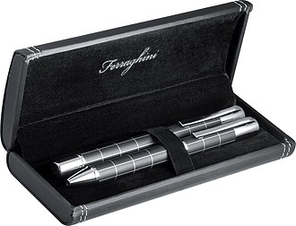 Ferraghini metal writing set, black