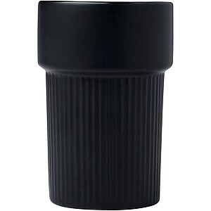 Fika 340 ml tumbler with bamboo sleeve, solid black