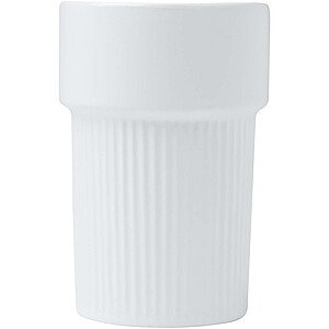 Fika 340 ml tumbler with bamboo sleeve, white