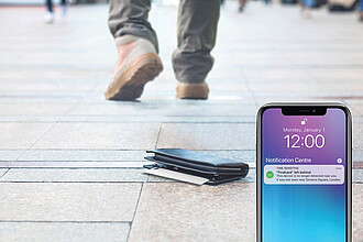 Findcard RCS recycled plastic item finder card, white