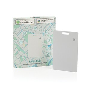 Findit Dual RCS rplastic ultra-thin finder card rechargeable, white