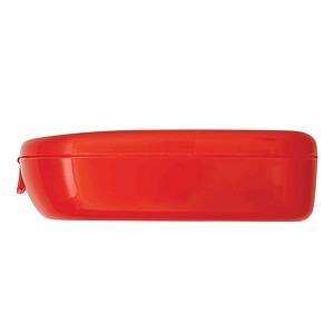 First aid kit, 6 pieces, red