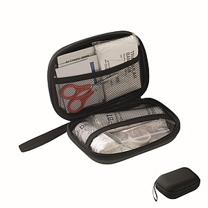 First aid kit, black
