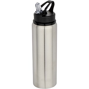 Fitz 800 ml RCS recycled single wall stainless steel water bottle, grey