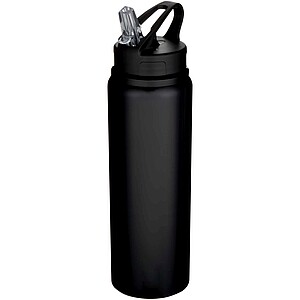 Fitz 800 ml RCS recycled single wall stainless steel water bottle, solid black