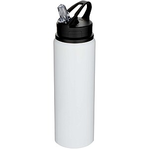 Fitz 800 ml RCS recycled single wall stainless steel water bottle, white