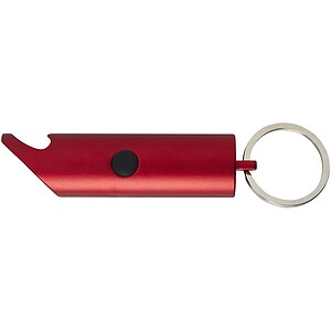 Flare RCS recycled aluminium IPX LED light and bottle opener with keychain