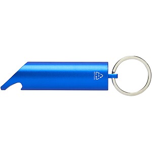 Flare RCS recycled aluminium IPX LED light and bottle opener with keychain