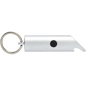 Flare RCS recycled aluminium IPX LED light and bottle opener with keychain