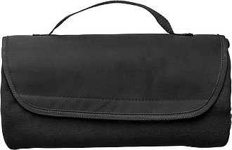 Fleece travel blanket Black