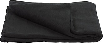 Fleece travel blanket Black