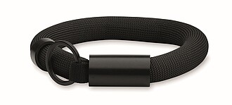 Floating wristband key ring, black