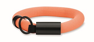 Floating wristband key ring, orange