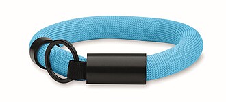 Floating wristband key ring, turquoise